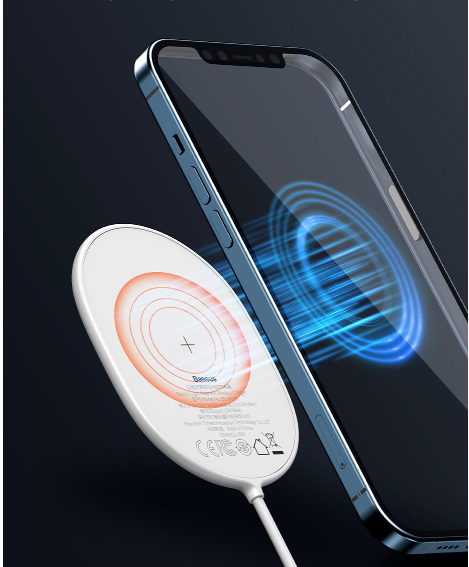Chargeur sans fil de rotation Infinite double cercle