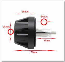 Pièces de moto modifiées Roue arrière Axle caoutchouc