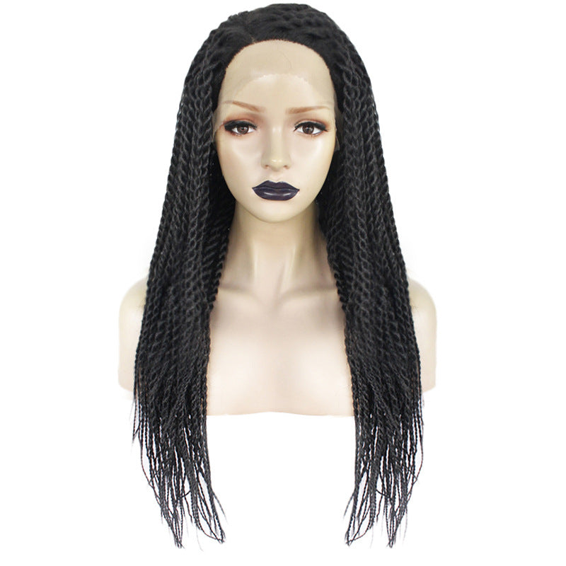 Cheveux de fibre chimique frontal africain