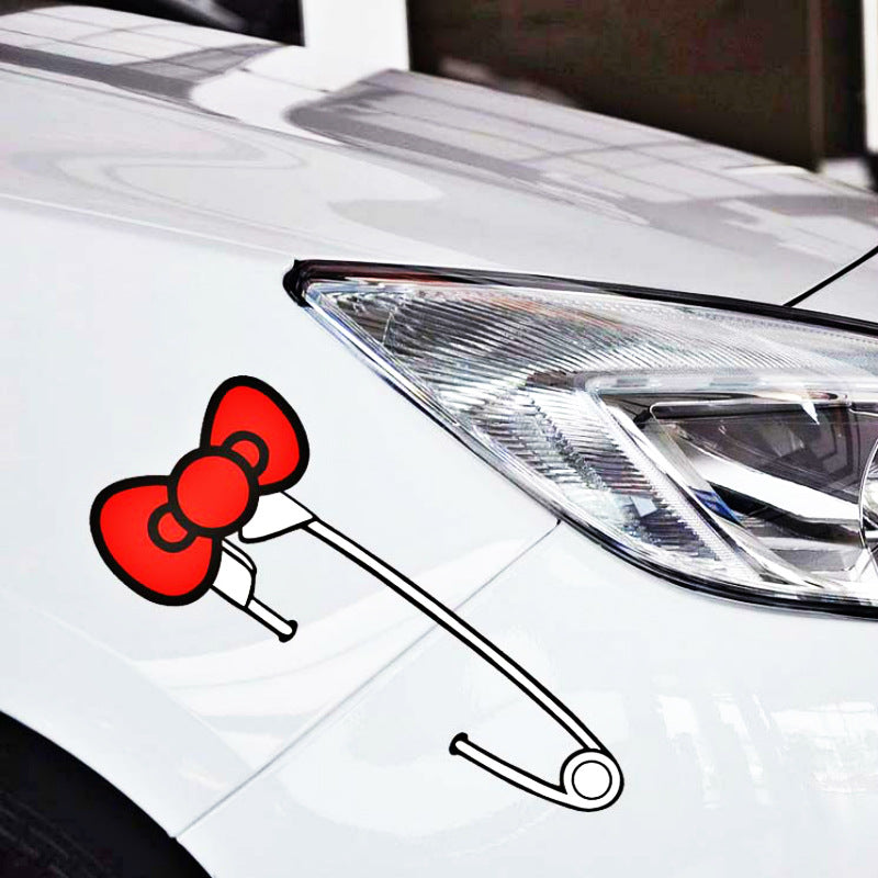 Autocollant de voiture Pin Bow Creative