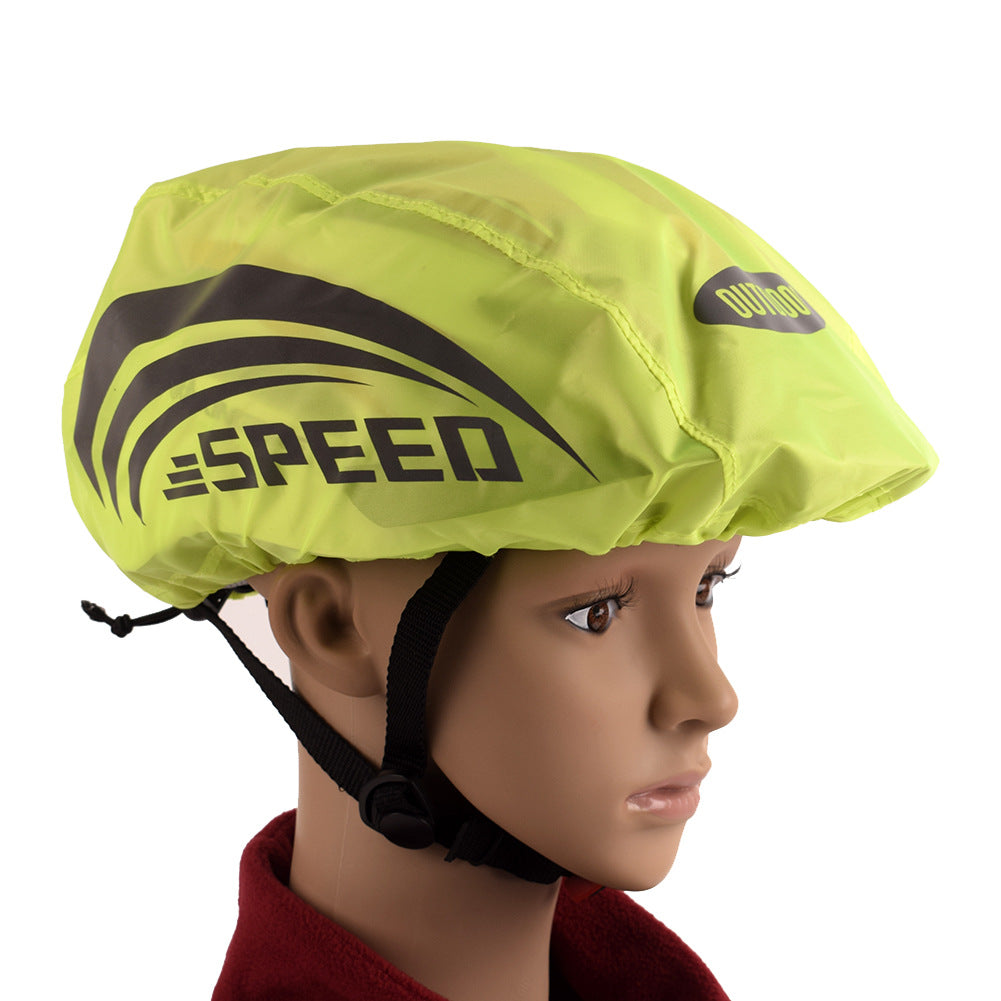 Couverture de casque de vélo Couverture de pluie Casque Couverture étanche Casque de sécurité réfléchissant Co