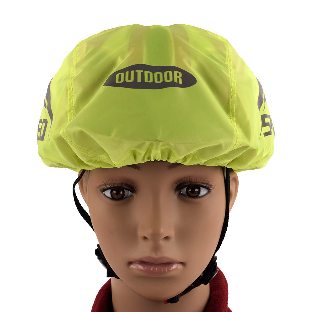 Couverture de casque de vélo Couverture de pluie Casque Couverture étanche Casque de sécurité réfléchissant Co