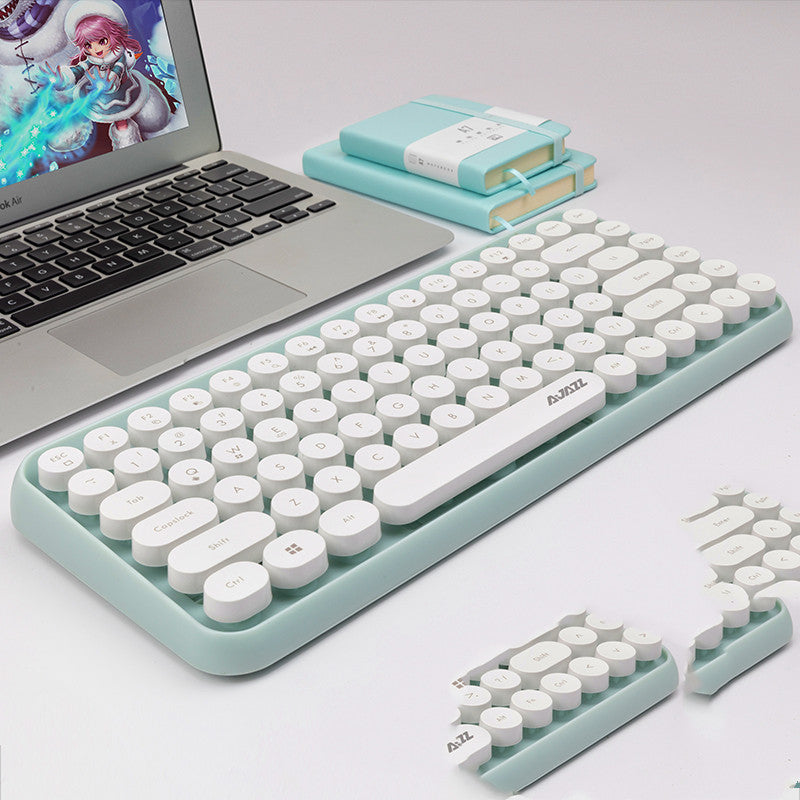 Clavier Bluetooth sans fil Macaron