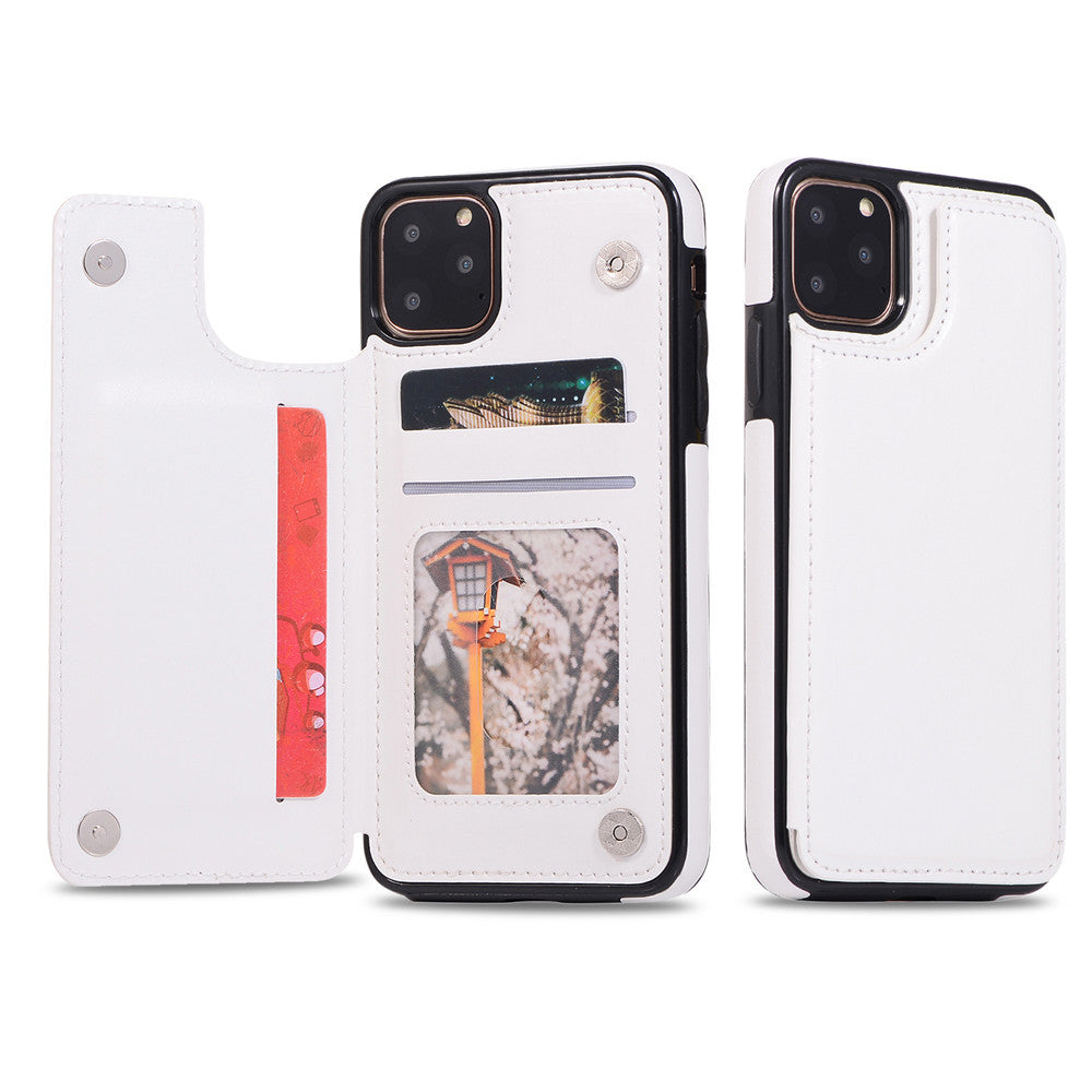 Crazy Horse Pattern Card Holster Téléphone portable