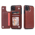 Crazy Horse Pattern Card Holster Téléphone portable