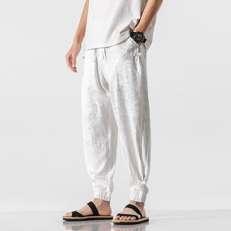 Style chinois Pantalon casual homme Style d'été