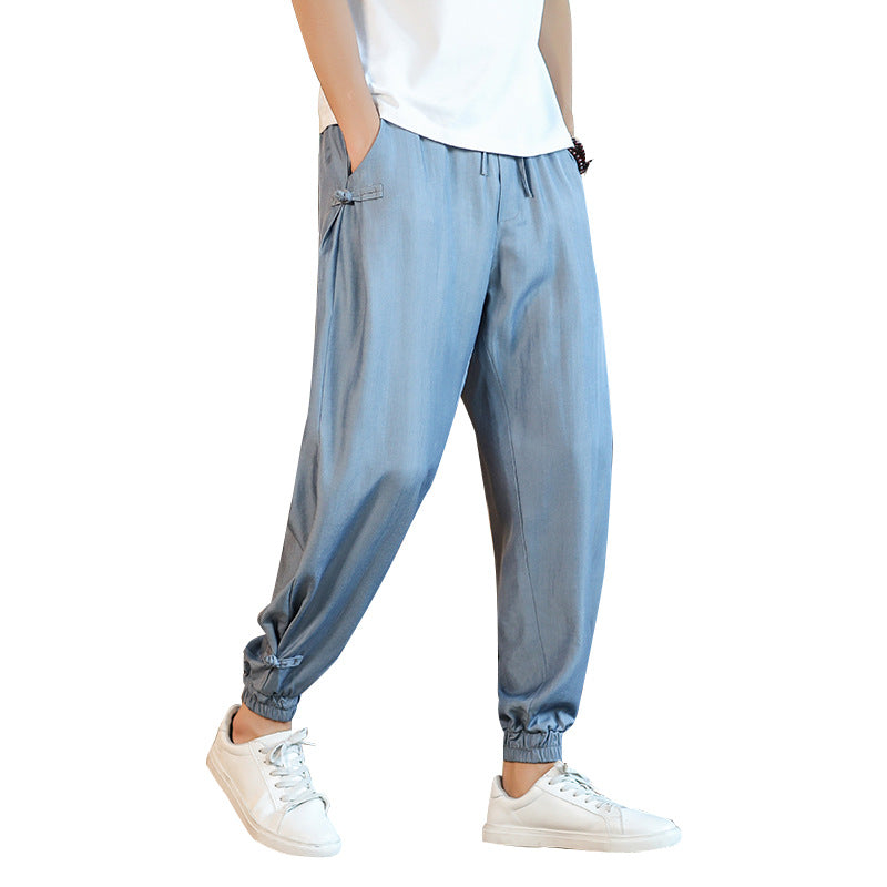 Pantalon casual pour hommes de style chinois