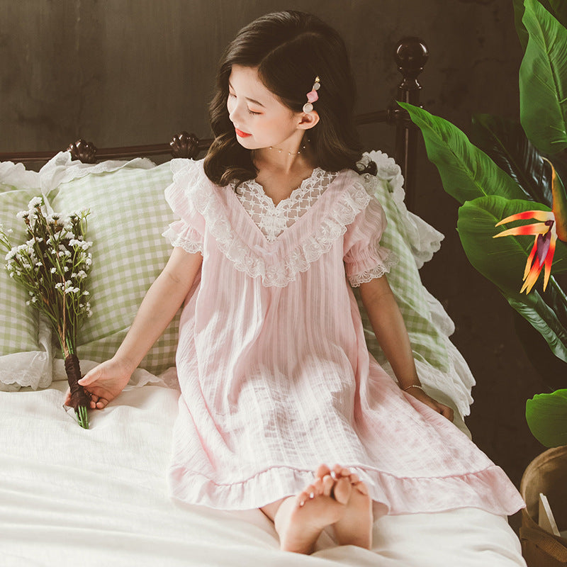Robe de nuit à manches courtes pour enfants