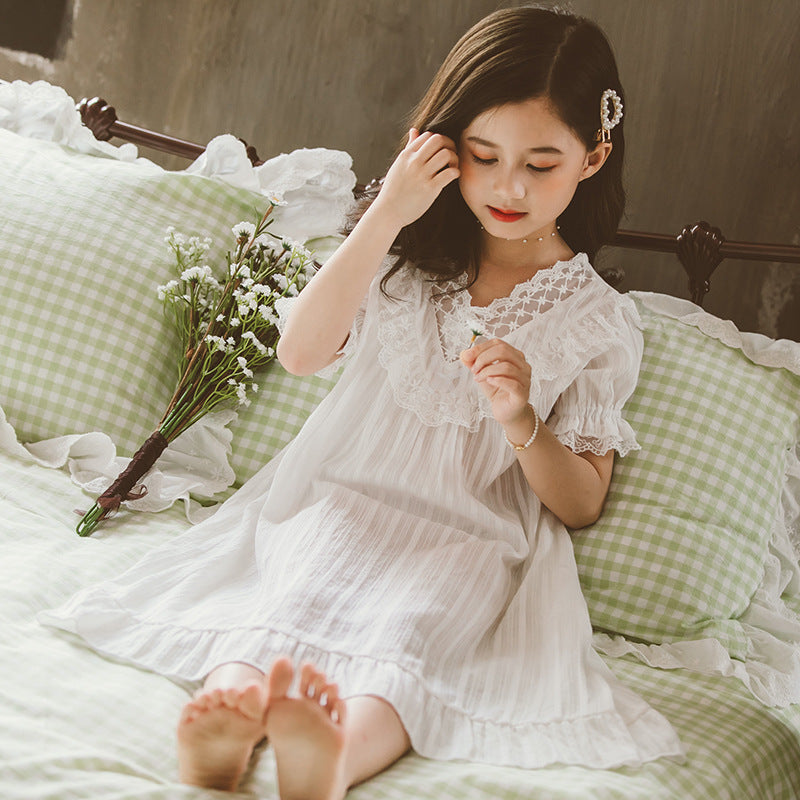 Robe de nuit à manches courtes pour enfants