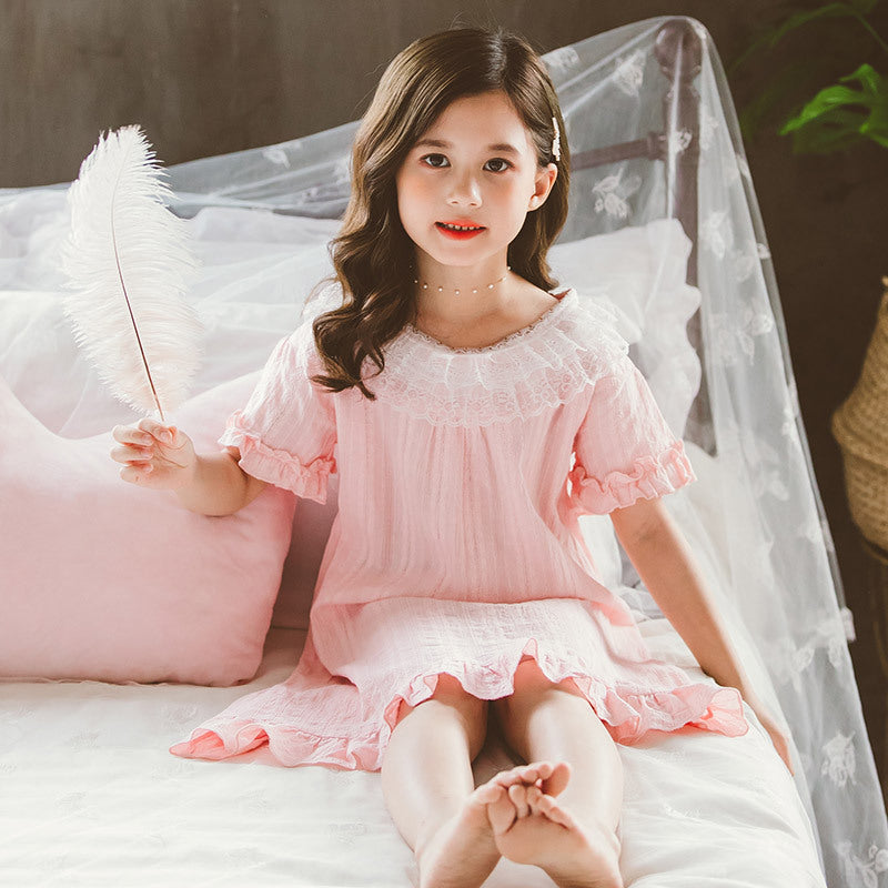 Robe de nuit à manches courtes pour enfants