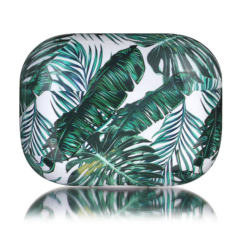 Banana laisse le boîtier d'écouteur pour les cas Cute Soft Tropical Leaf Bluetooth