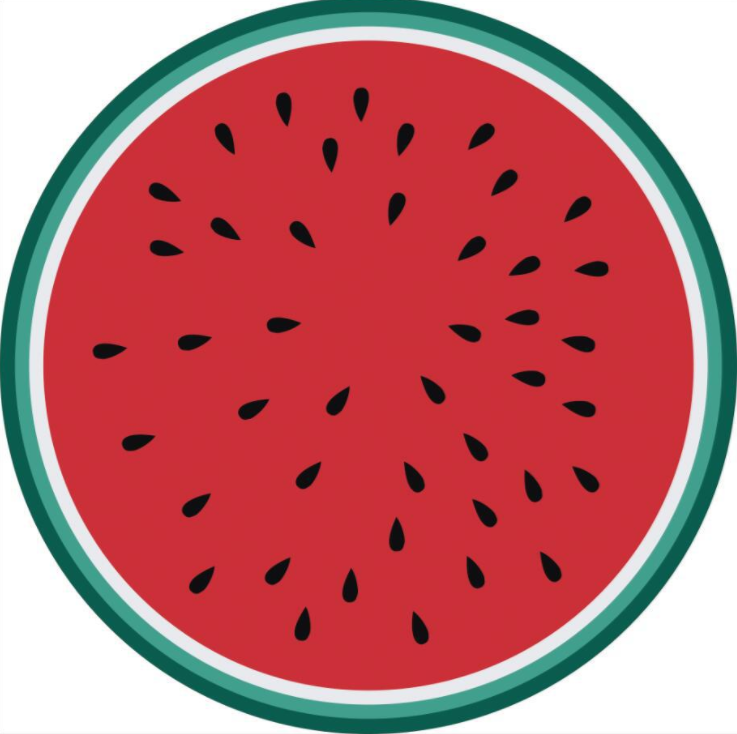 Tapis de plage rond de fruits