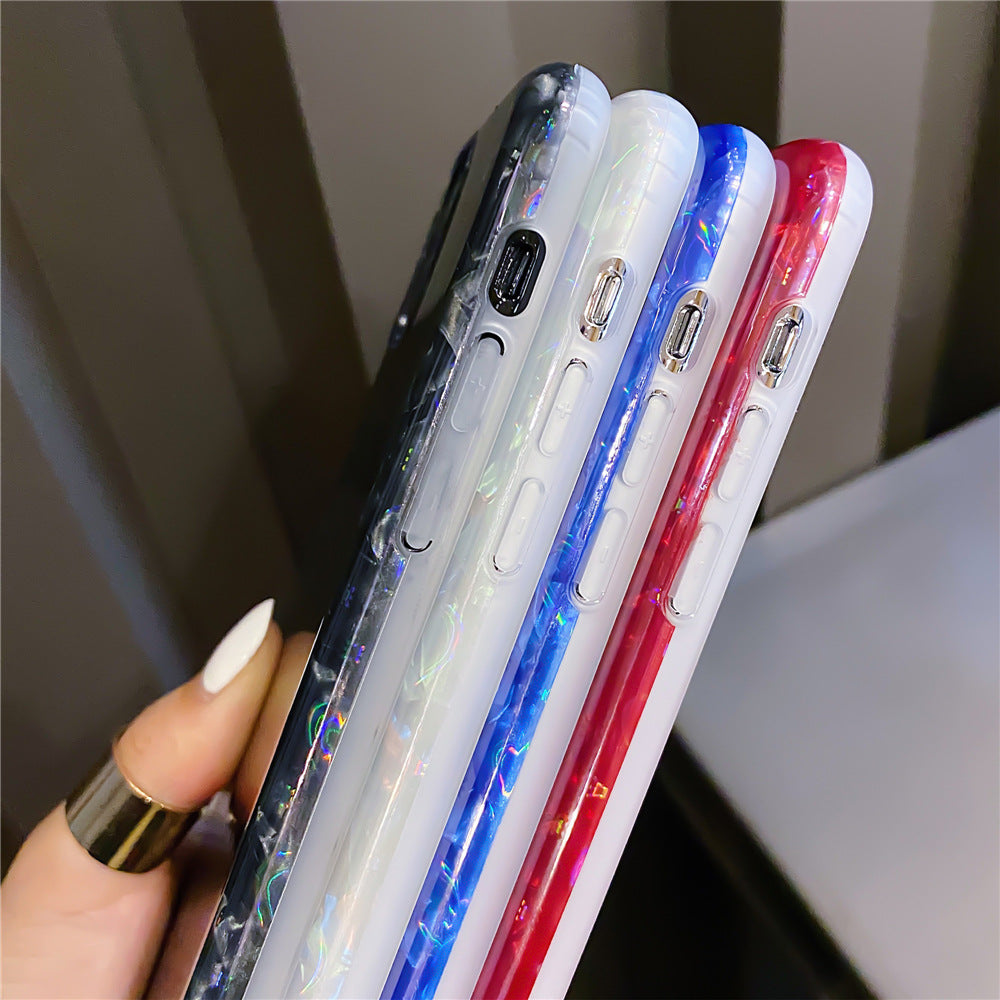 Téléphone mobile couleur motif shell