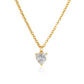 Collier de Zircon en acier inoxydable plaqué or 18K avec finition luxueuse