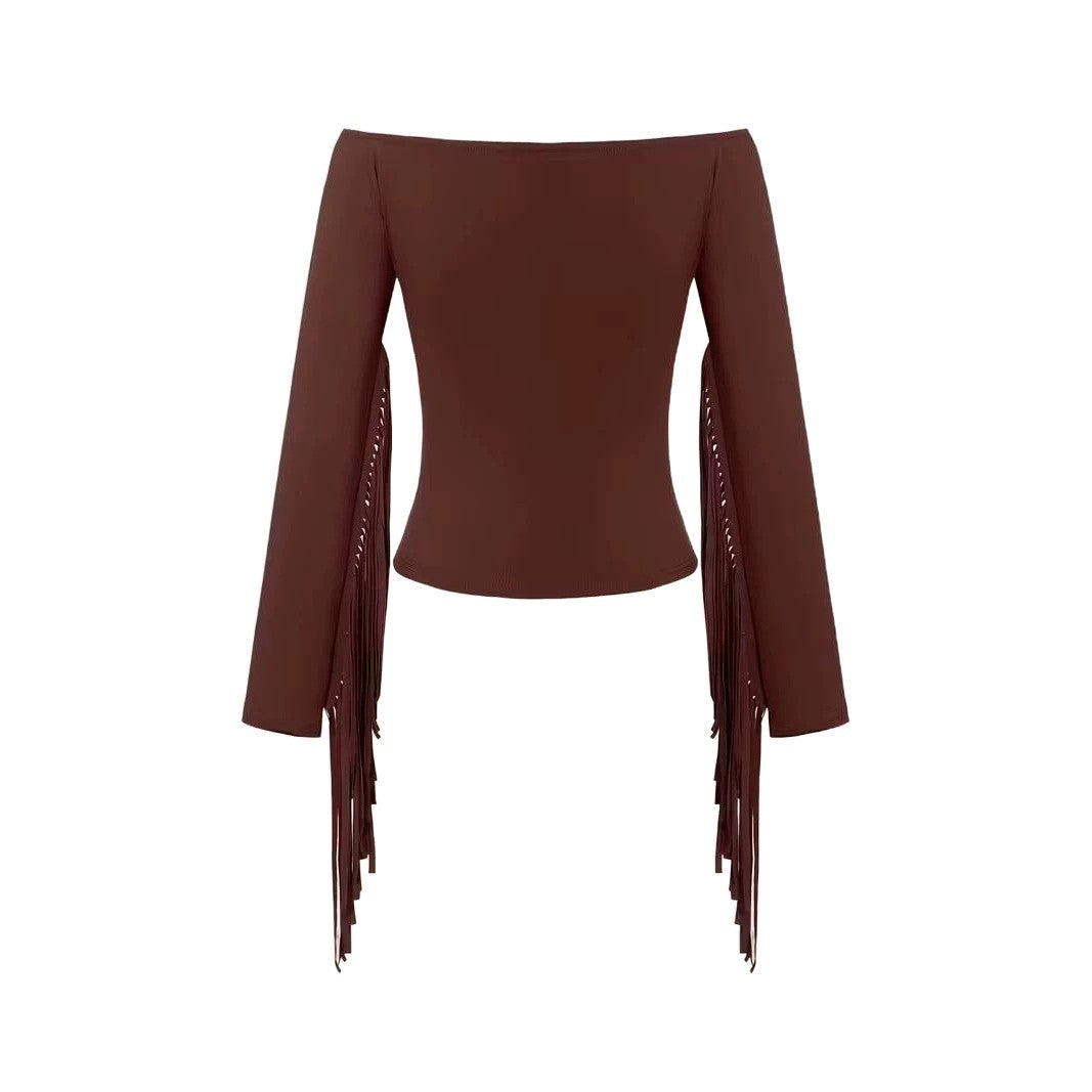 Tassel de style ethnique occidental haut de page