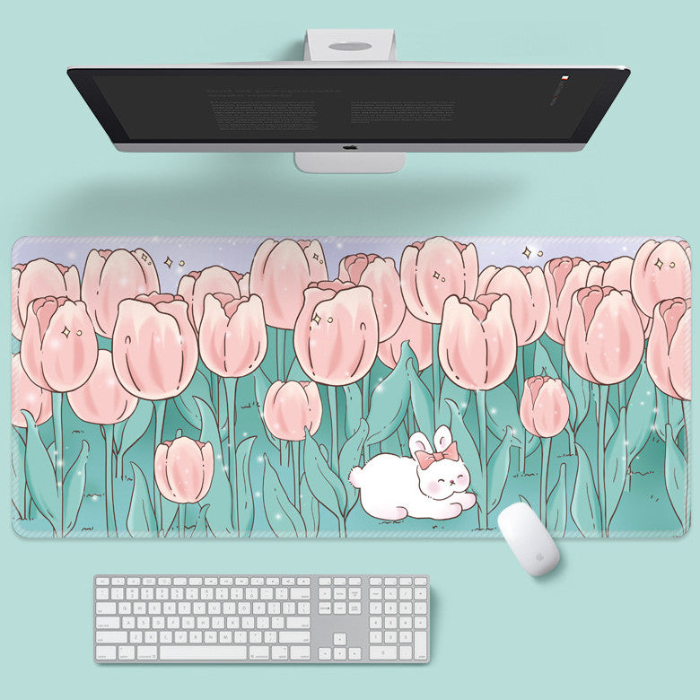 Fleur Mouse Pad Super mignon Cartoon Ordinateur portable Clavier Pad