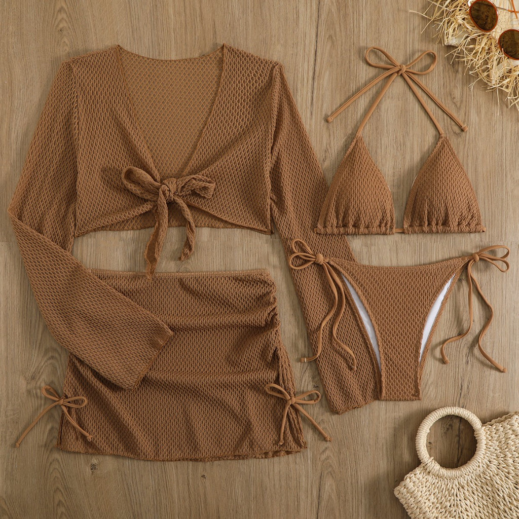 Ensemble de maillots de bain de vacances Lacey blanc cassé léger