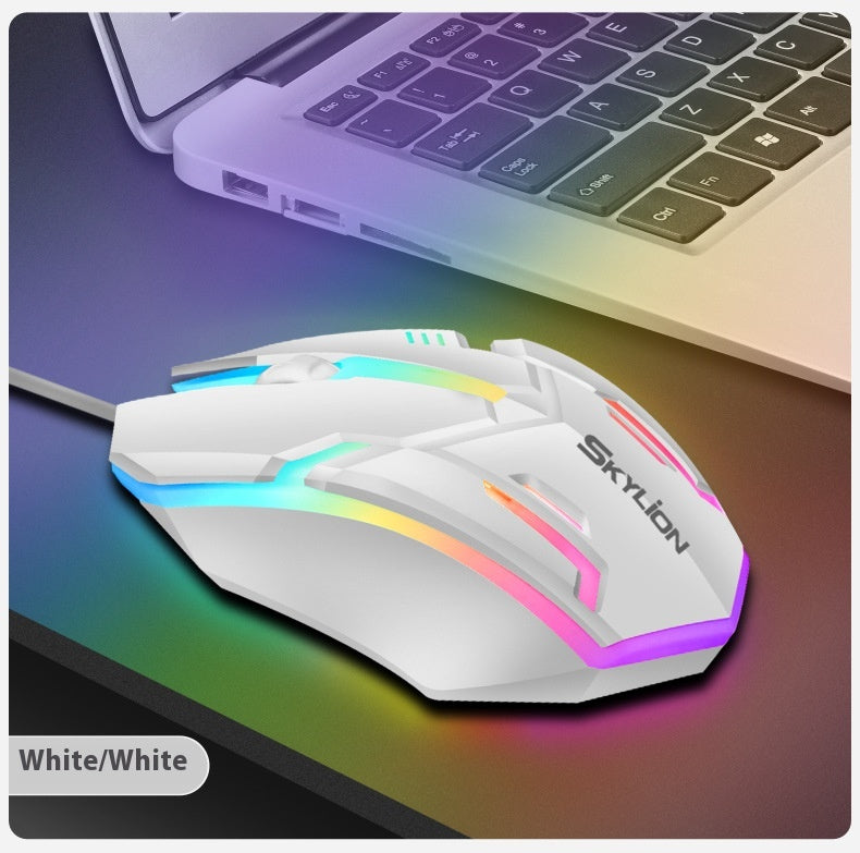 Wired Luminous Mouse Office Accueil Jeux Ordinateurs de bureau USB et Ordinateur portable Universal PlayerUn