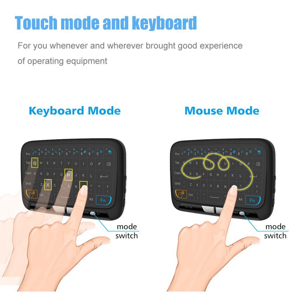 Mini H18 Clavier sans fil 2.4GHz AirFly Mouse Télécommande Jeu Touchpad pour Android TV