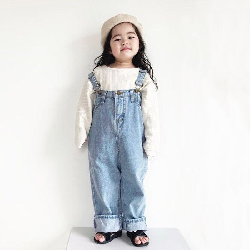 Style coréen Loose High Waist Large Instep Strappy Jeans