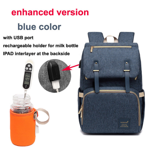 Lait Daddy Sac à Dossard Étanche Sac à Dos de maman Pack de grossesse USB Bouteille de recharge Heati
