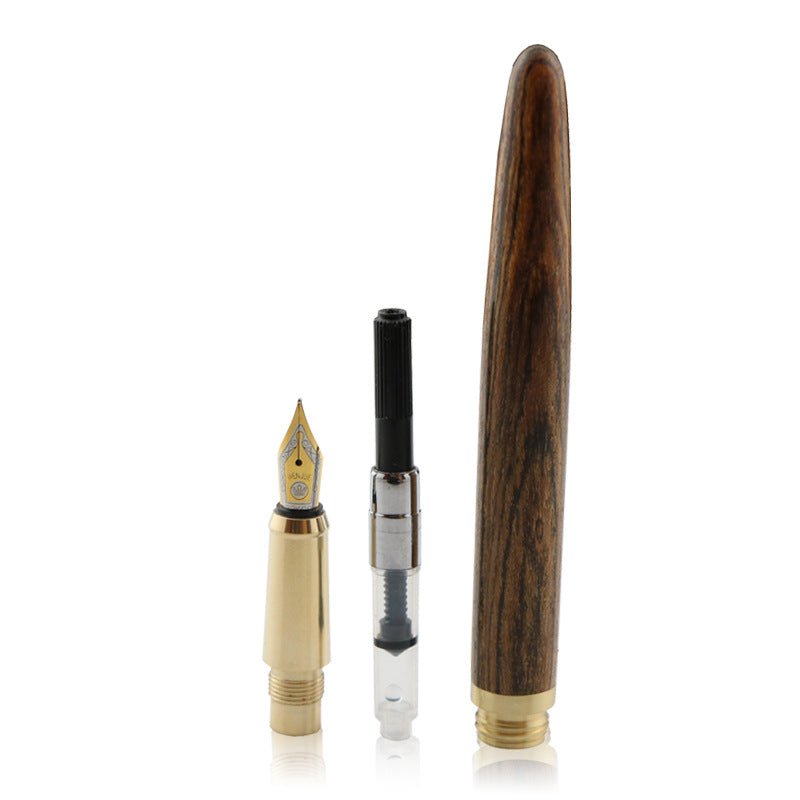 Stylo de fontaine africain en bois de chêne