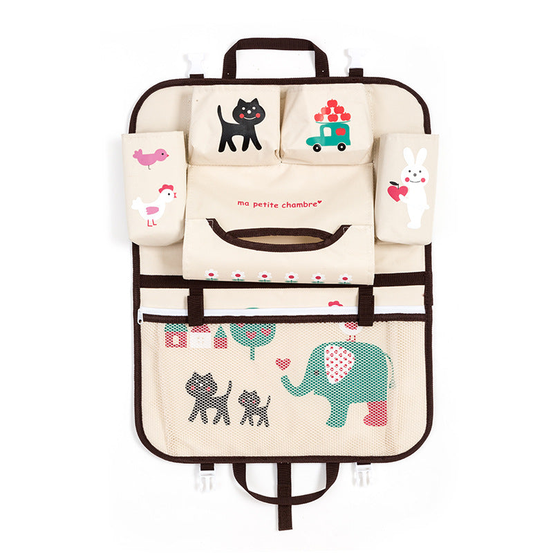 Cartoon voiture sac de rangement siège sac suspendu