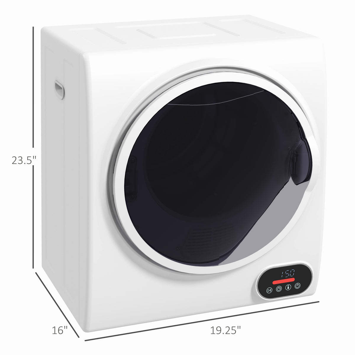1,5 cu.ft Séchoir à linge portable compact avec séchage intelligent pour appartements Do