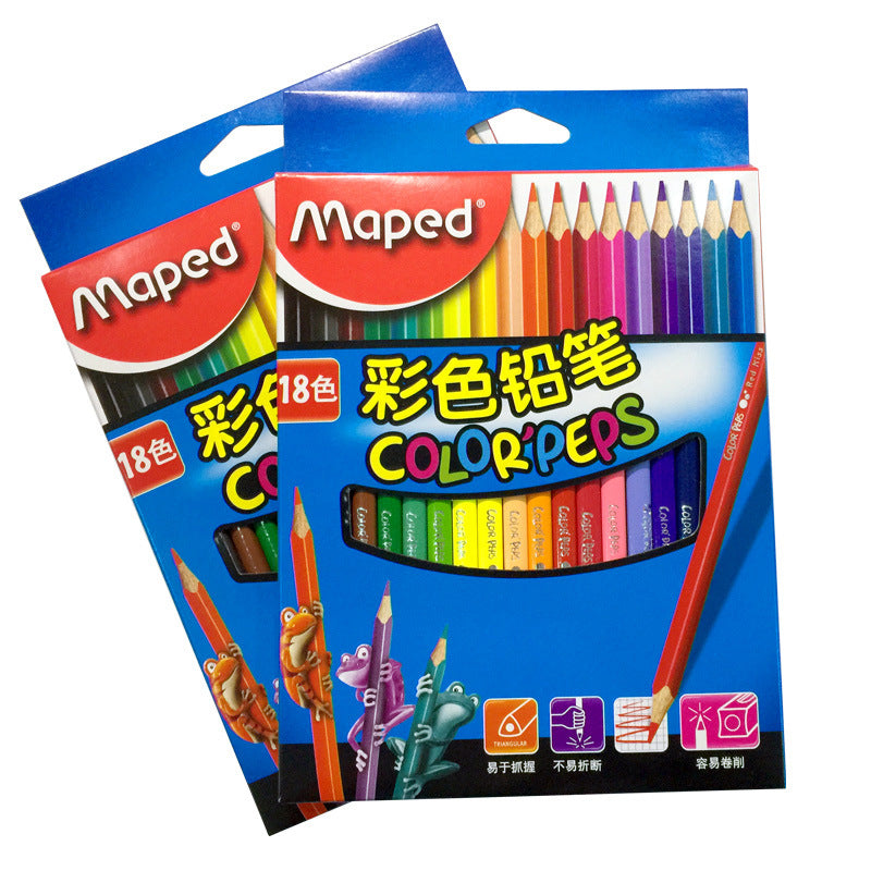 Crayon couleur boîte 18 couleurs