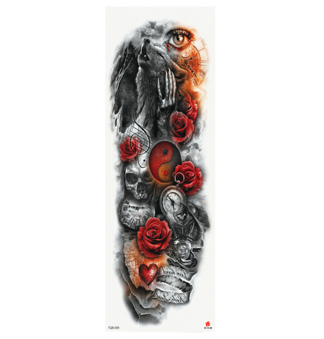 Plein bras étanche tatouage autocollants personnalisés 170 modèles disponibles mode belle simple d