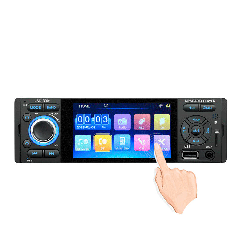 4.1 pouce écran tactile capacitif bluetooth voiture