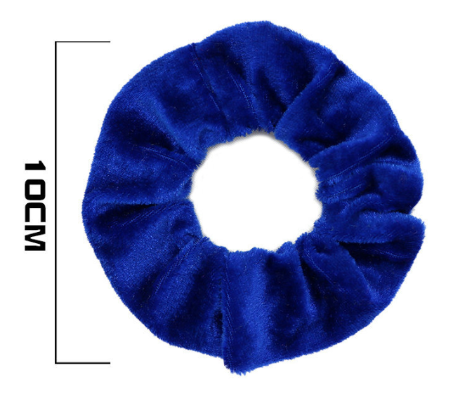 50 Pcs Bague de cheveux en velours doré
