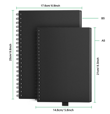 Carnet de papier réinscriptible