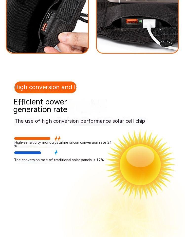 Panneau de charge solaire de panneau d'alimentation extérieure Portable