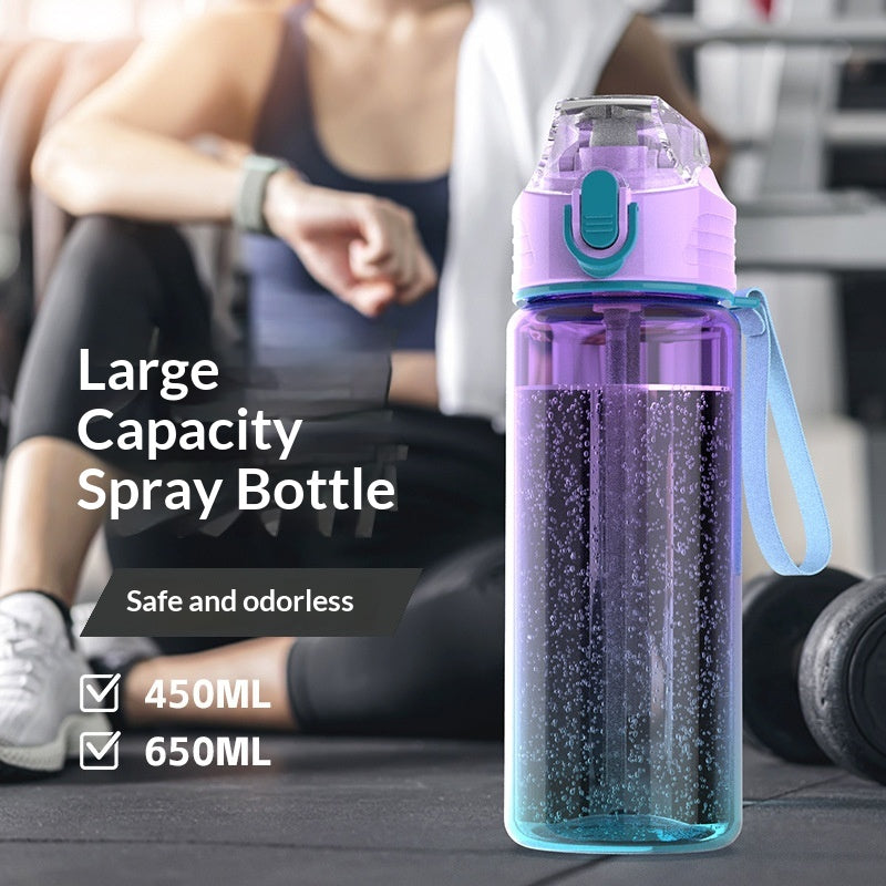 Bouteille d'eau en plastique gradué à grande capacité