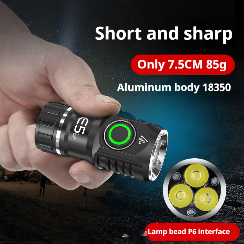 Mini lampe de poche compacte en alliage d'aluminium