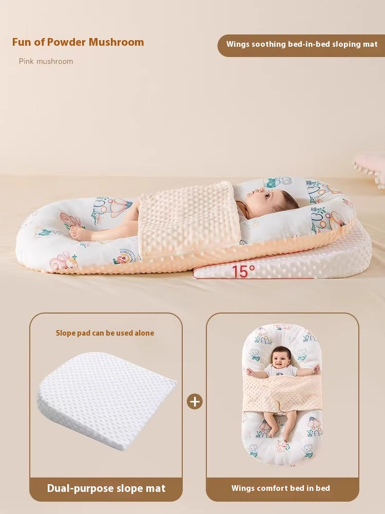 Minimally imprimé bébé apaisant et lit anti-stupéfiant