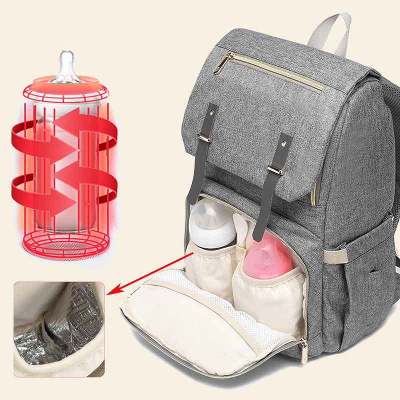 Lait Daddy Sac à Dossard Étanche Sac à Dos de maman Pack de grossesse USB Bouteille de recharge Heati