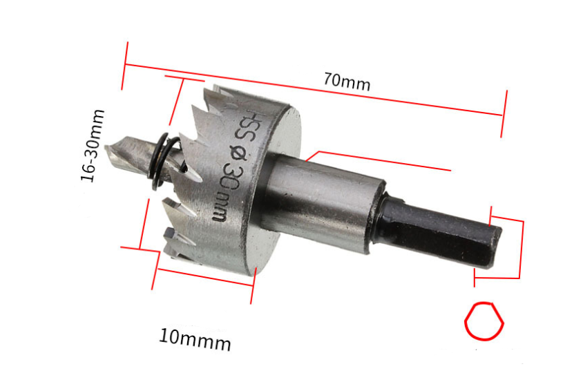 Perceuse de forage en tôle d'aluminium