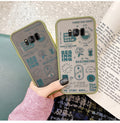 Étui de téléphone givré avec étiquette anglaise
