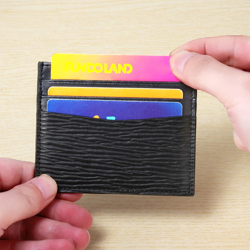 Porte-cartes professionnelles en cuir pour hommes et femmes