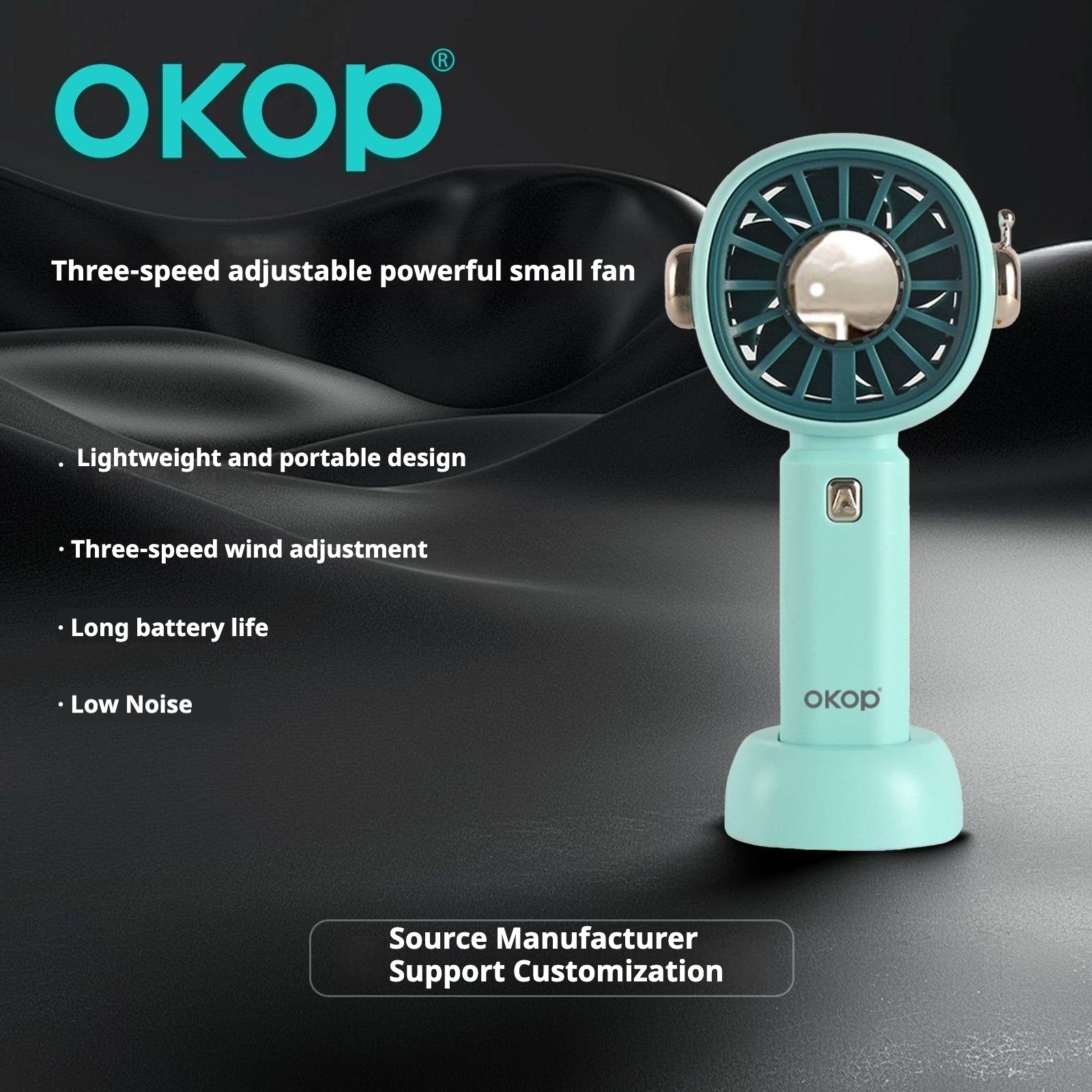 KP-F11 Mini ventilateur portatif le plus vendu silencieux Portable Powerful Airflow Long Battery Life Su