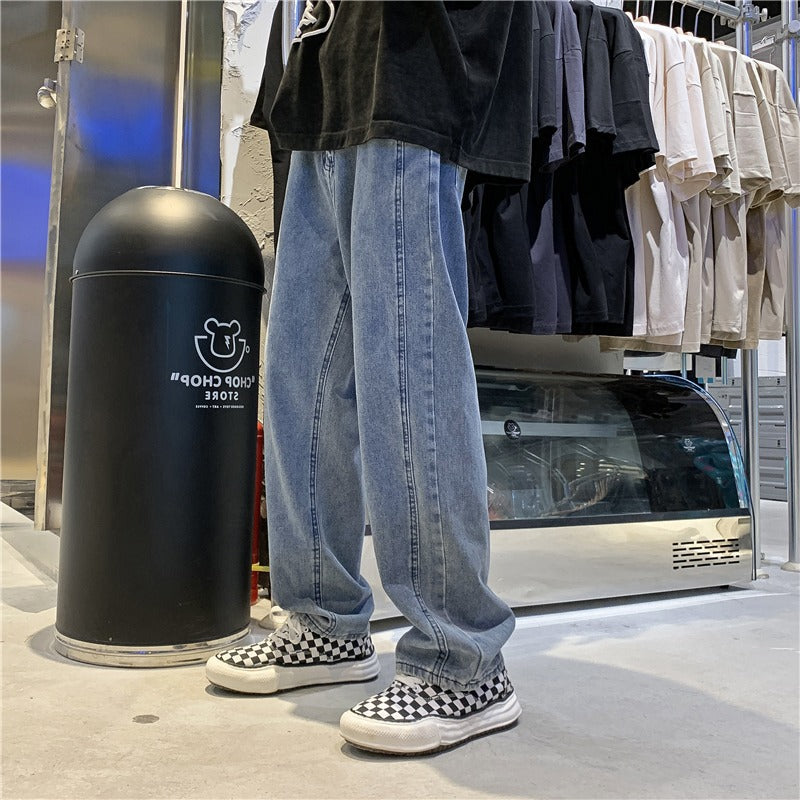 Jeans en Denim Lavés pour le printemps et l'automne