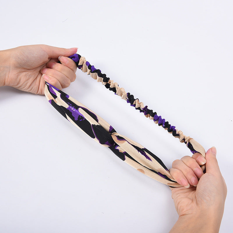 Bande élastique de cheveux croisés