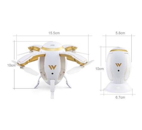 Drone d'oeuf transformable sans fil G-Sensor pliant RC Quadcopter W5 Aircaft