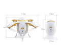 Drone d'oeuf transformable sans fil G-Sensor pliant RC Quadcopter W5 Aircaft