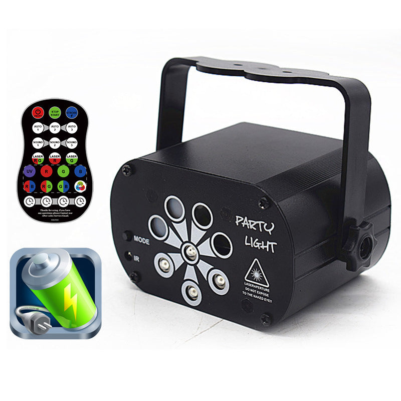 LED scène lumière laser projecteur Disco lampe avec contrôle de la voix son feux de partie pour la maison