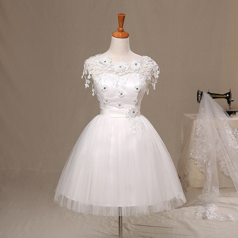 Betrothal Engagement Fête de mariage jupe courte dentelle
