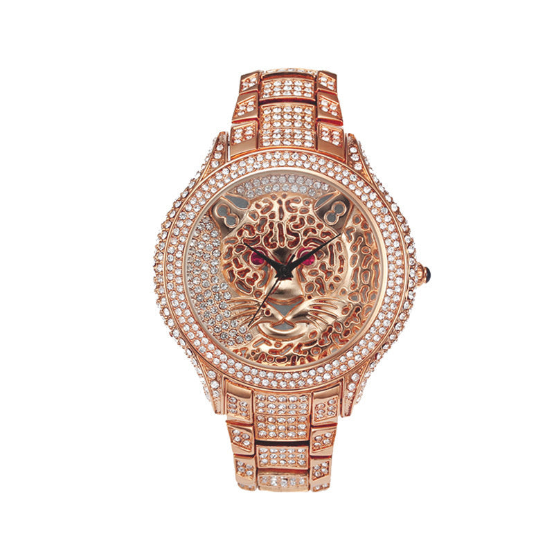Montre Léopard Diamond Quartz pour femmes