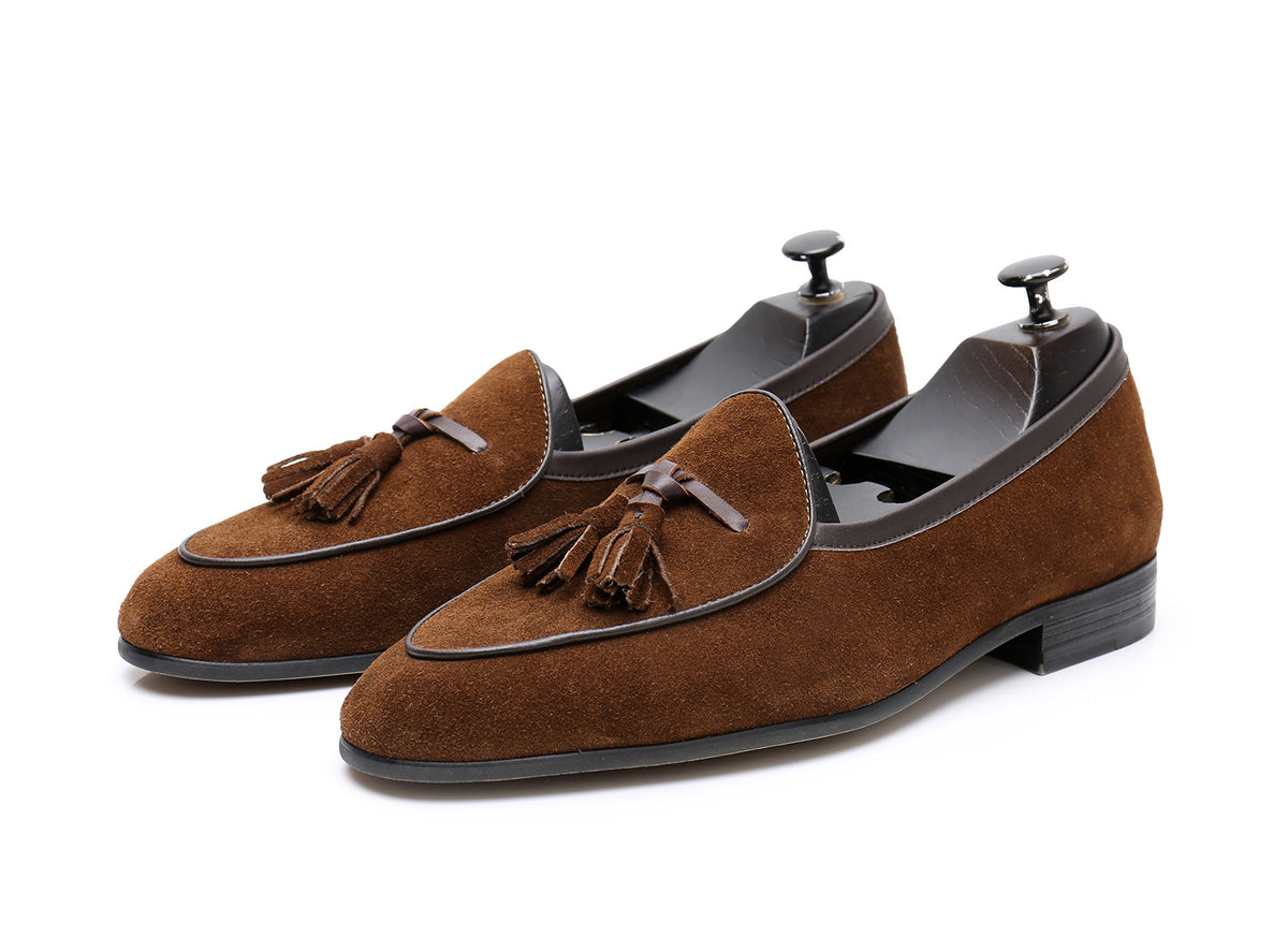 Chaussures en cuir véritable de style britannique pour hommes
